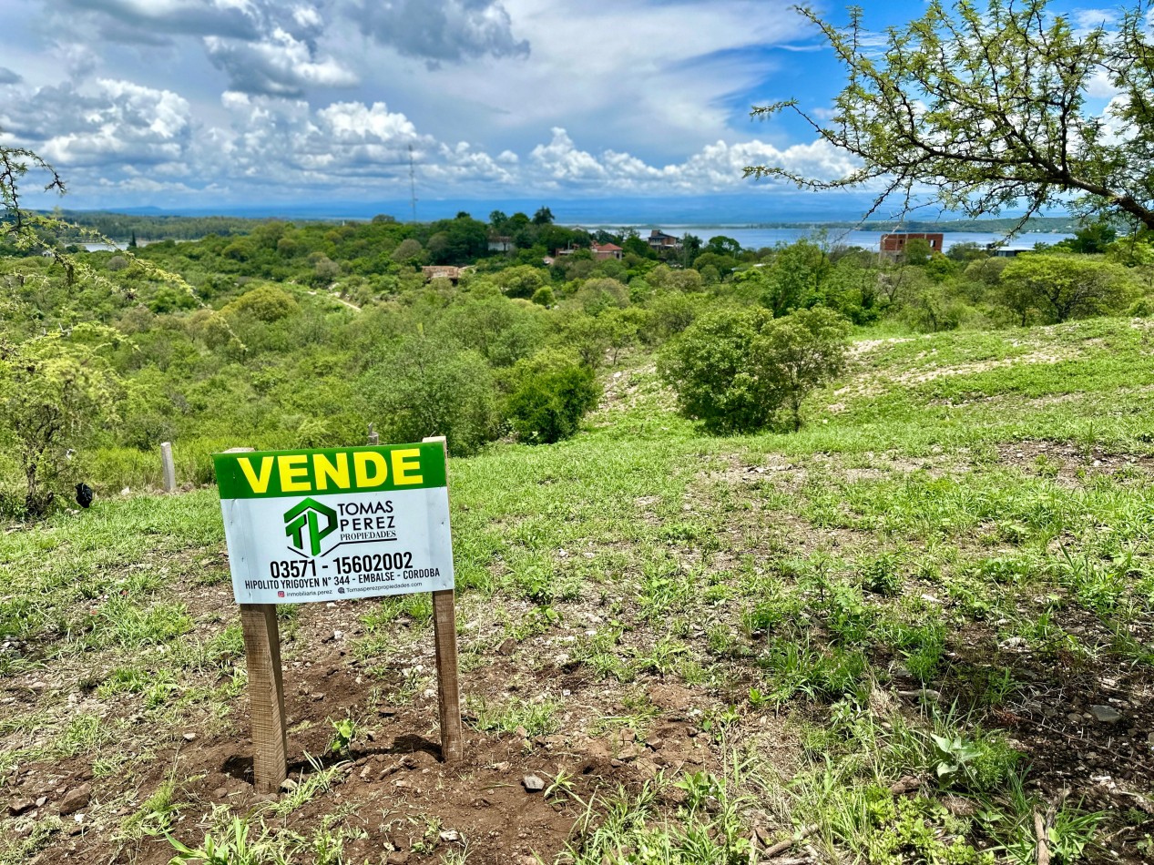 LOTE CON ESPECTACULAR VISTA EN EMBALSE Excelente OPORTUNIDAD.