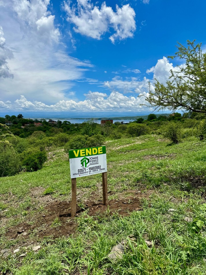 LOTE CON ESPECTACULAR VISTA EN EMBALSE Excelente OPORTUNIDAD.